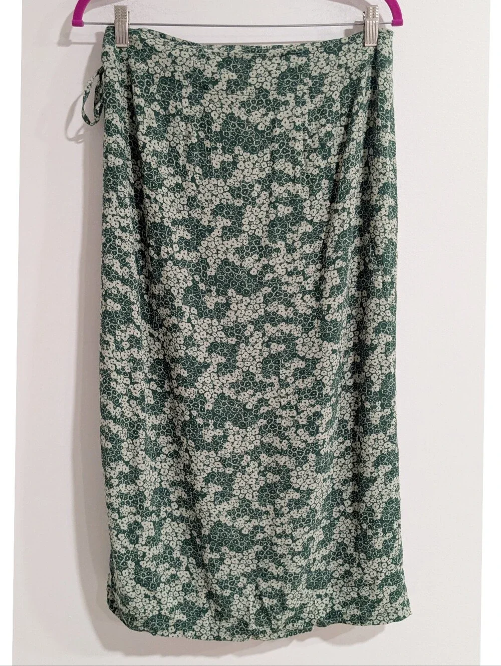 Free People Yasmin Tied Midi Skirt In Ivy Shadow
